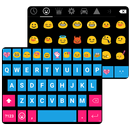 Blue Emoji Keyboard Theme APK