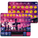 Cross Emoji Keyboard Theme APK