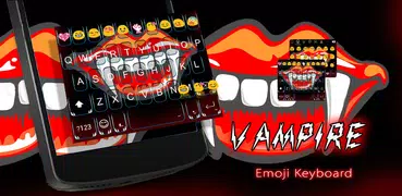 Vampire Emoji Keyboard Theme