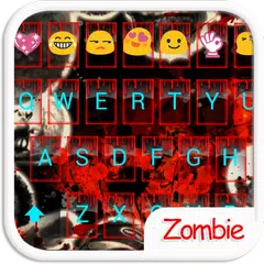 Скачать Zombie Emoji Keyboard Theme APK