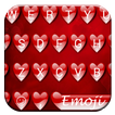 Emoji Keyboard Valentine Red