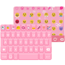Girly Pink Emoji Keyboard Skin APK