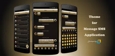 SMS Messages Gloss GoldBlack
