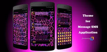 SMS Messages Leopard Pink