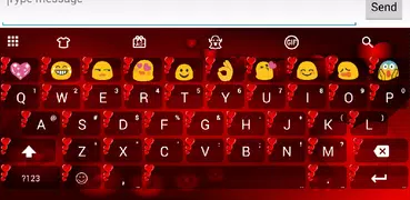 Emoji Keyboard Valentine Red 2