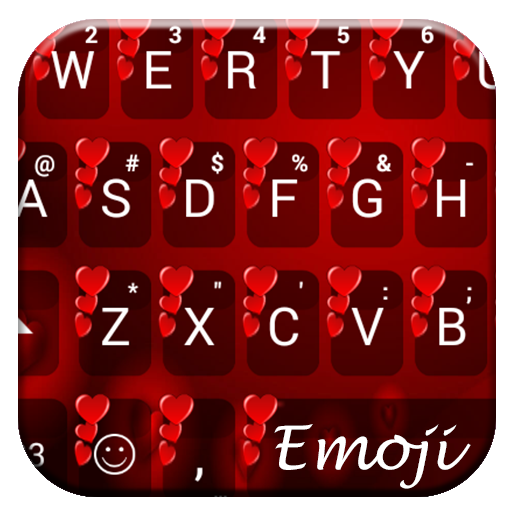 Emoji Keyboard Valentine Red 2