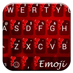 Emoji Keyboard Valentine Red 2 アプリダウンロード