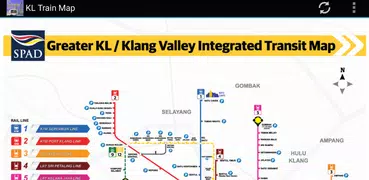 Kuala Lumpur MRT Zug Karte2023