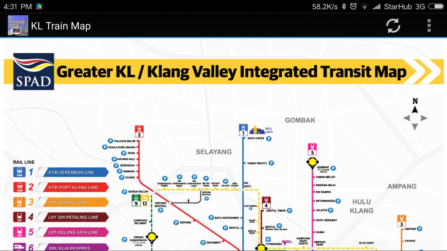Kuala Lumpur (KL) MRT LRT Train Map 2019 for Android - APK ...