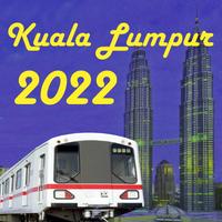 Kuala Lumpur MRT Zug Karte2023 Plakat