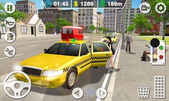 Taxi Simulator 3D - Crazy Taxi Driver Game โปสเตอร์