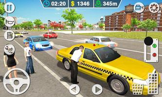 Taxi Simulator 3D - Crazy Taxi Driver Game اسکرین شاٹ 1
