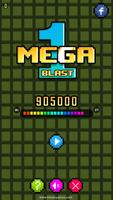 8 bit casual game: one mega blast poster