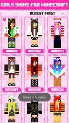 Скачать Girls Skins for Minecraft PE APK