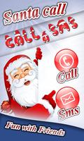 Santa Talking Phone Call Affiche