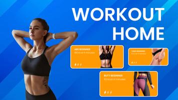 Female fitness - Fit at Home poster