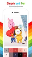 BT21 Color by Number постер