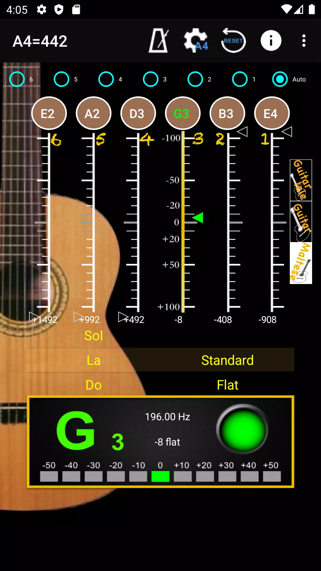 Accordeur guitare-Guitar Tuner APK pour Android Télécharger