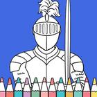 Brave Knight Coloring Book icon