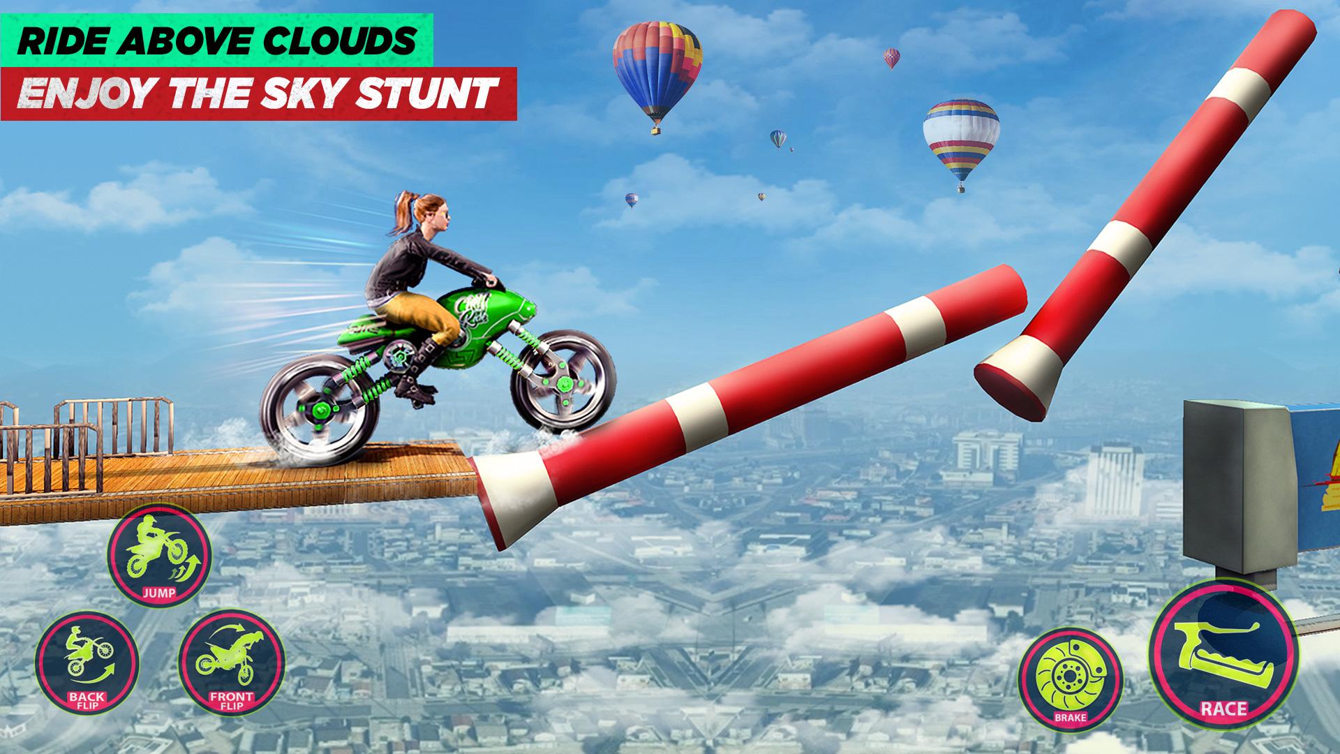 Мотоцикл симулятор Stunt Racing