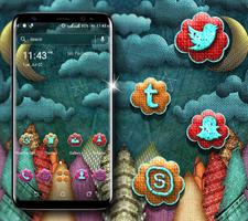 Knitting Cloud Launcher Theme ポスター