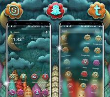 Knitting Cloud Launcher Theme ảnh chụp màn hình 2