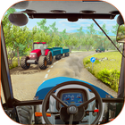 Traktor bergauf Landwirtschaft Zeichen