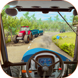 Traktor bergauf Landwirtschaft Zeichen