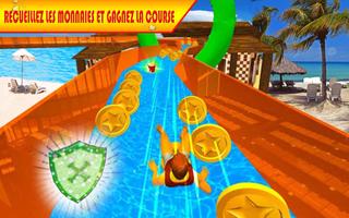 eau faire glisser: glissement aventure Jeux 3d Affiche