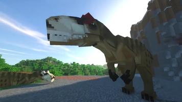 Dinosaurs in Minecraft PE poster