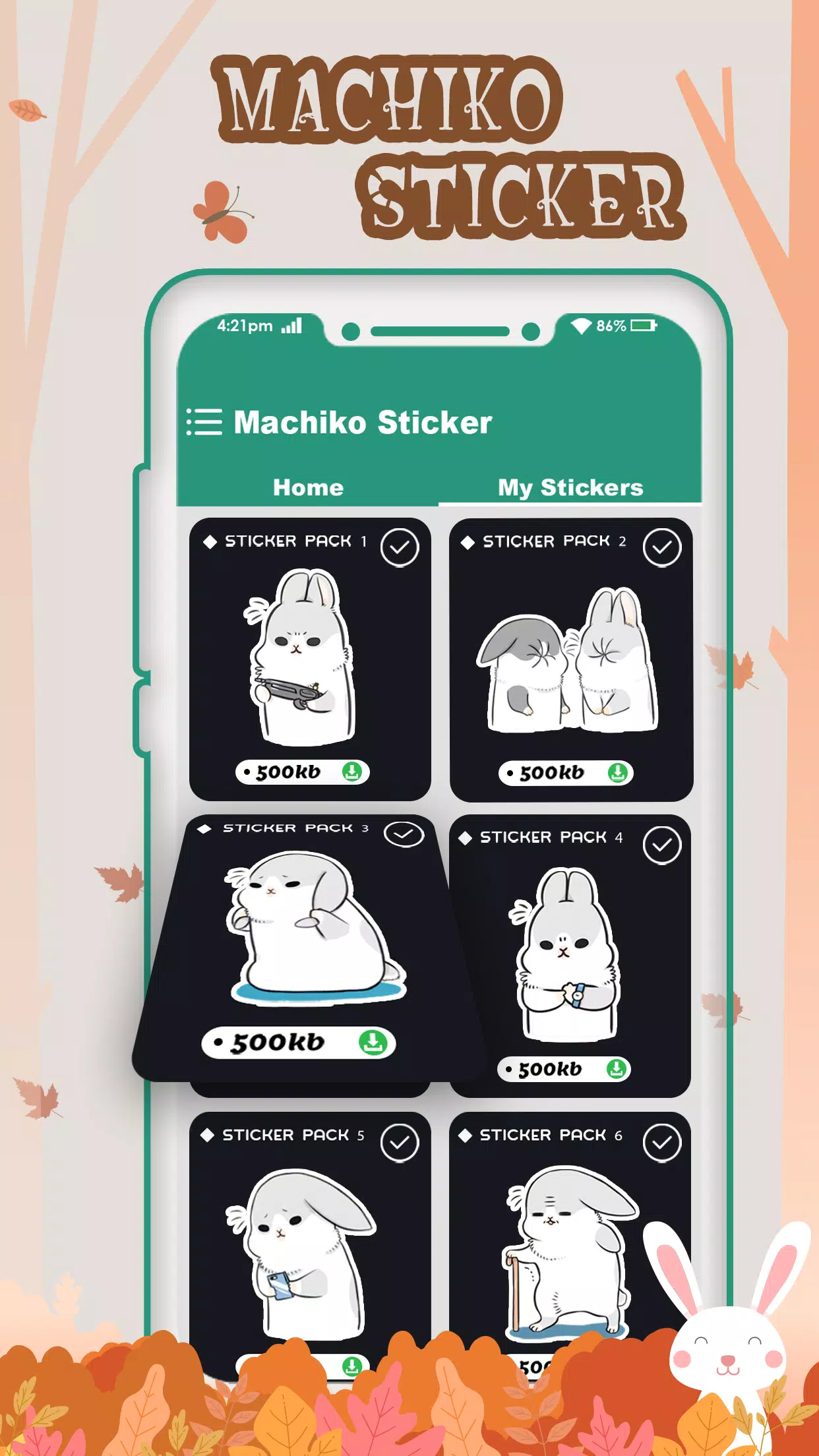 Machiko Sticker For WhatsApp : Too Cute Machiko APK for Android ...