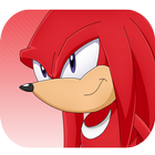Knuckles Adventurer Sonic run icône