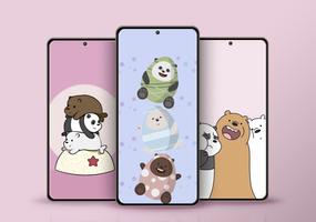 Cute Bears Wallpaper Cartaz