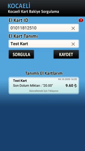 Kocaeli Kart Bakiye Sorgulama For Android Apk Download