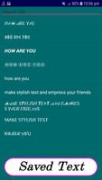 Stylish Text Keyboard captura de pantalla 3