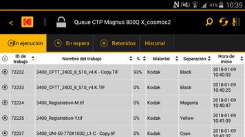Kodak mobile CTP control App captura de pantalla 2