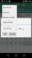 Calendrier Hégirien capture d'écran 1