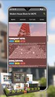 Casa moderna en bloque MCPE captura de pantalla 1