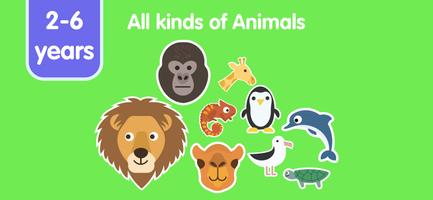 Learn Animals for Kids اسکرین شاٹ 1