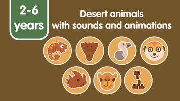 Learn Desert Animals for kids capture d'écran 1