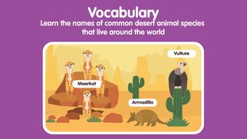 Learn Desert Animals for kids capture d'écran 2