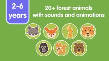 Learn Forest Animals for Kids capture d'écran 1