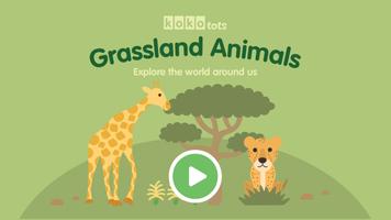 Grassland Animals for Kids Affiche