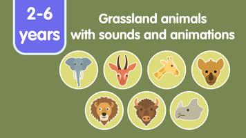 Grassland Animals for Kids capture d'écran 1