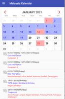 Malaysia Calendar screenshot 1