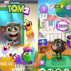 New My Talking Tom 2 Lock Screen HD Wallpapers أيقونة