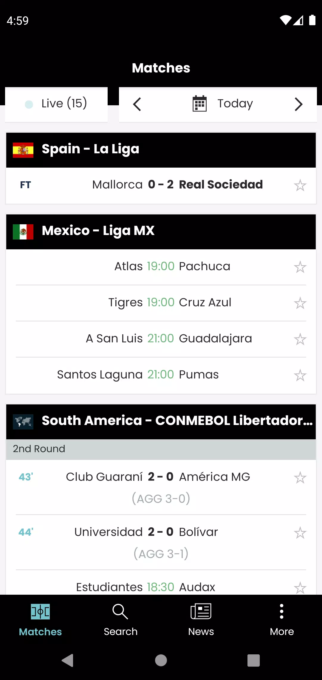 Estudiantes live scores, results, fixtures