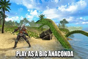 Wild Anaconda Snake Attack 3D Affiche