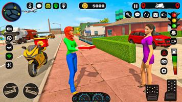 Pizza Delivery: Girl Food Game Ekran Görüntüsü 1
