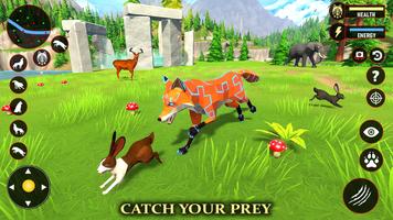 Fox Simulator Fantasy Jungle الملصق